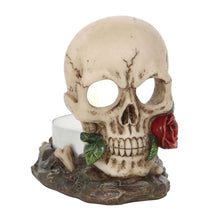 Load image into Gallery viewer, Skull Rose Tealight Holder

