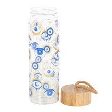 Load image into Gallery viewer, All Seeing Eye Reusable Glass Water Bottle
