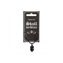 Load image into Gallery viewer, Black Obsidian Skull Necklace
