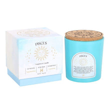 Load image into Gallery viewer, Pisces Gardenia Gemstone Zodiac Candle
