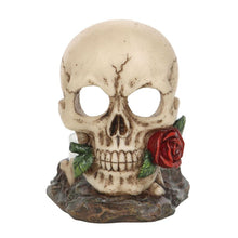 Load image into Gallery viewer, Skull Rose Tealight Holder
