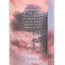 Load image into Gallery viewer, Clear Quartz Body and Soul Glass Water Bottle
