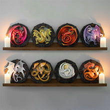 Load image into Gallery viewer, Lammas Dragon Resin Wall Plaque by Anne Stokes
