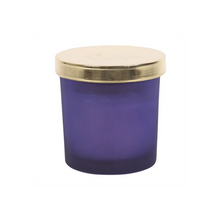 Load image into Gallery viewer, Third Eye Chakra Lavender Crystal Chip Candle
