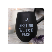 Load image into Gallery viewer, Resting Witch Face Stemless Wine Glass
