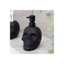 Load image into Gallery viewer, Black Skull Soap Dispenser
