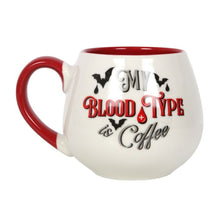 Load image into Gallery viewer, My Blood Type is Coffee Rounded Mug
