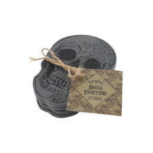 Load image into Gallery viewer, Set Of 4 Skull Coasters
