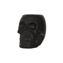 Load image into Gallery viewer, Black Skull Plant Pot
