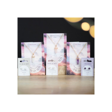 Load image into Gallery viewer, Clear Quartz Crystal Necklace Card
