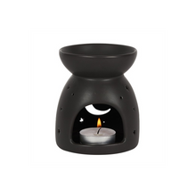Load image into Gallery viewer, Black Mystical Moon Cut Out Oil Burner
