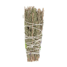 Load image into Gallery viewer, 6in Ritual Wand Smudge Stick with Rosemary, Lavender and Abalone
