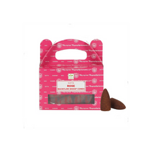 Load image into Gallery viewer, Set of 6 Packets of Satya Rose Backflow Dhoop Cones
