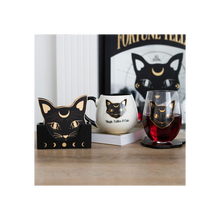 Load image into Gallery viewer, Mystic Mog Cat Face Coaster Set
