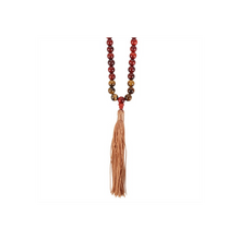 Load image into Gallery viewer, Self Expression Rosewood &amp; Tiger&#39;s Eye Mallah Necklace
