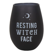 Load image into Gallery viewer, Resting Witch Face Stemless Wine Glass
