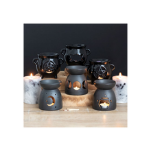 Load image into Gallery viewer, Black Mystical Moon Cut Out Oil Burner
