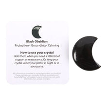 Load image into Gallery viewer, The Darkest Nights Black Obisidian Moon in a Bag
