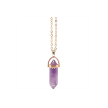 Load image into Gallery viewer, Amethyst Crystal Necklace Card
