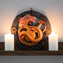 Load image into Gallery viewer, Litha Dragon Resin Wall Plaque by Anne Stokes
