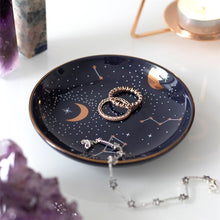 Load image into Gallery viewer, 10.5cm Ceramic Purple Star Sign Trinket Dish

