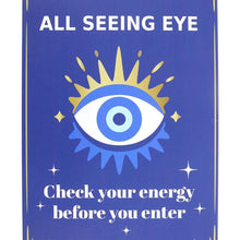 Load image into Gallery viewer, 30cm All Seeing Eye Metal Hanging Sign
