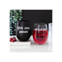 Load image into Gallery viewer, Witches Brew Stemless Wine Glass
