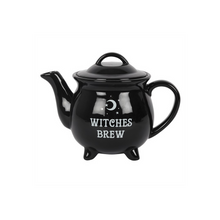 Load image into Gallery viewer, Witches Brew Ceramic Cauldron Tea Set
