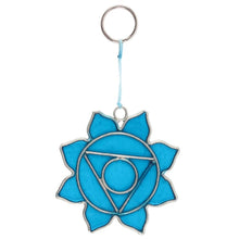 Load image into Gallery viewer, Throat Chakra Symbol Mini Suncatcher
