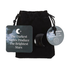 Load image into Gallery viewer, The Darkest Nights Black Obisidian Moon in a Bag
