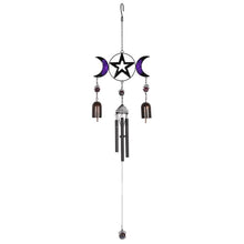 Load image into Gallery viewer, Triple Moon Windchime with Bells
