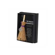 Load image into Gallery viewer, Pentagram Mini Magick Broomstick
