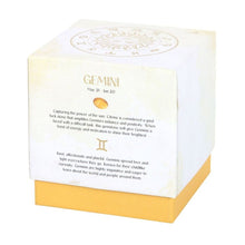 Load image into Gallery viewer, Gemini Lavender &amp; Cedarwood Gemstone Zodiac Candle
