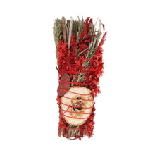 Load image into Gallery viewer, 6in Ritual Wand Smudge Stick with Rosemary, Sage and Red Jasper

