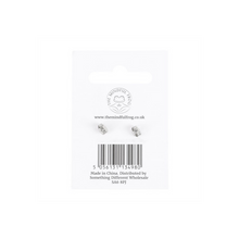 Load image into Gallery viewer, Clear Quartz Semi Precious Crystal Earrings
