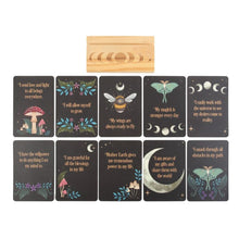 Load image into Gallery viewer, Affirmation Cards with Wooden Stand
