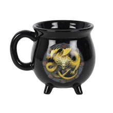 Load image into Gallery viewer, Imbolc Colour Changing Cauldron Mug by Anne Stokes
