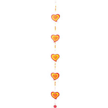 Load image into Gallery viewer, Red/Yellow String Of Hearts
