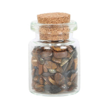 Load image into Gallery viewer, Jar of Confidence Tiger&#39;s Eye Crystal in a Matchbox

