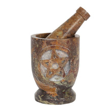 Load image into Gallery viewer, Stone Pentagram Mortar and Pestle
